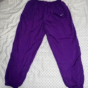 Purple Nike Track Pants